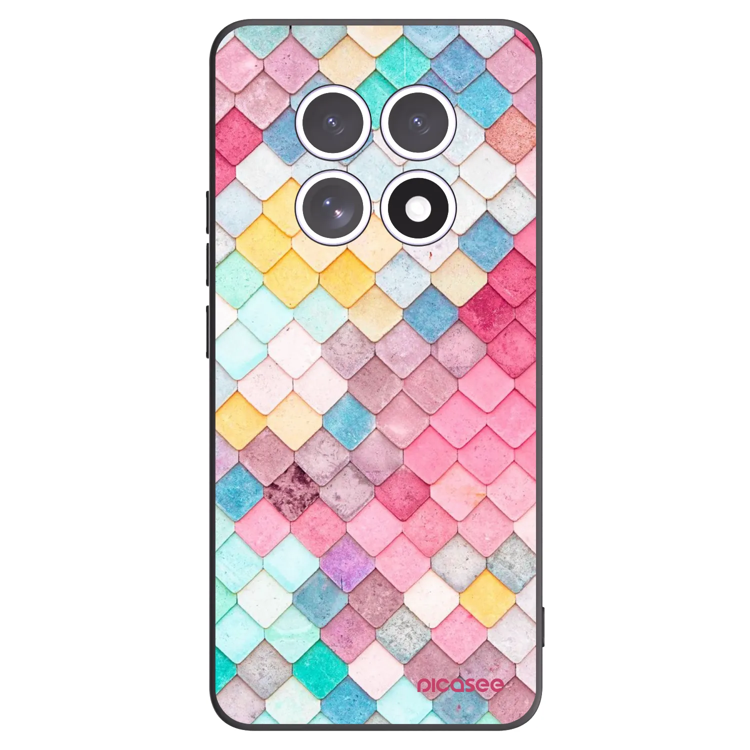 Picasee crna silikonska maskica za Xiaomi Redmi Note 15 - Colorful roof