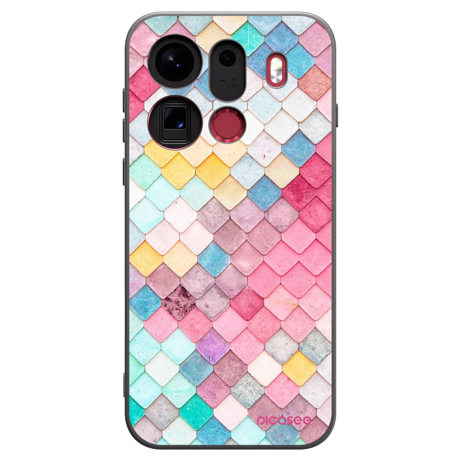 Picasee crna silikonska maskica za OPPO Find X9 Pro - Colorful roof