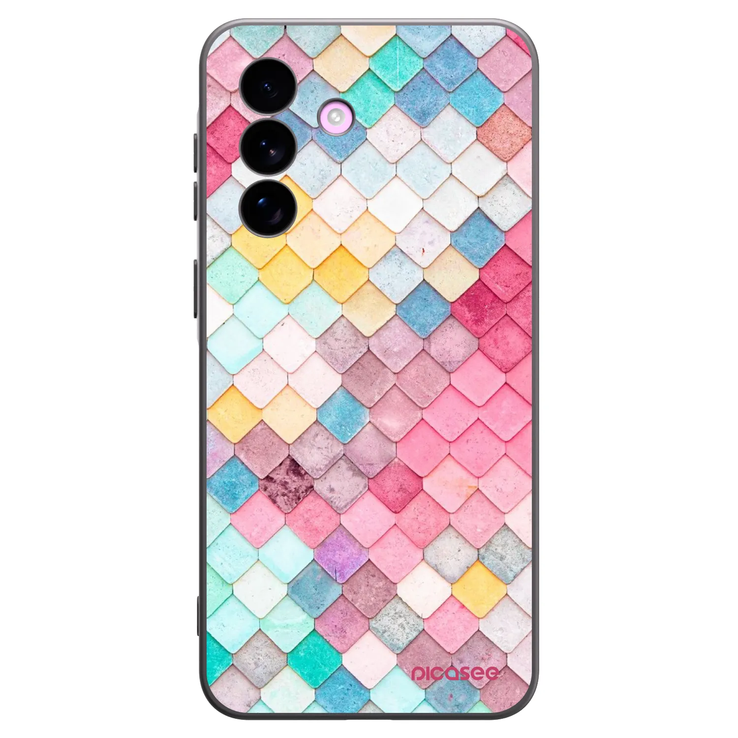 Picasee crna silikonska maskica za Samsung Galaxy A57 5G - Colorful roof