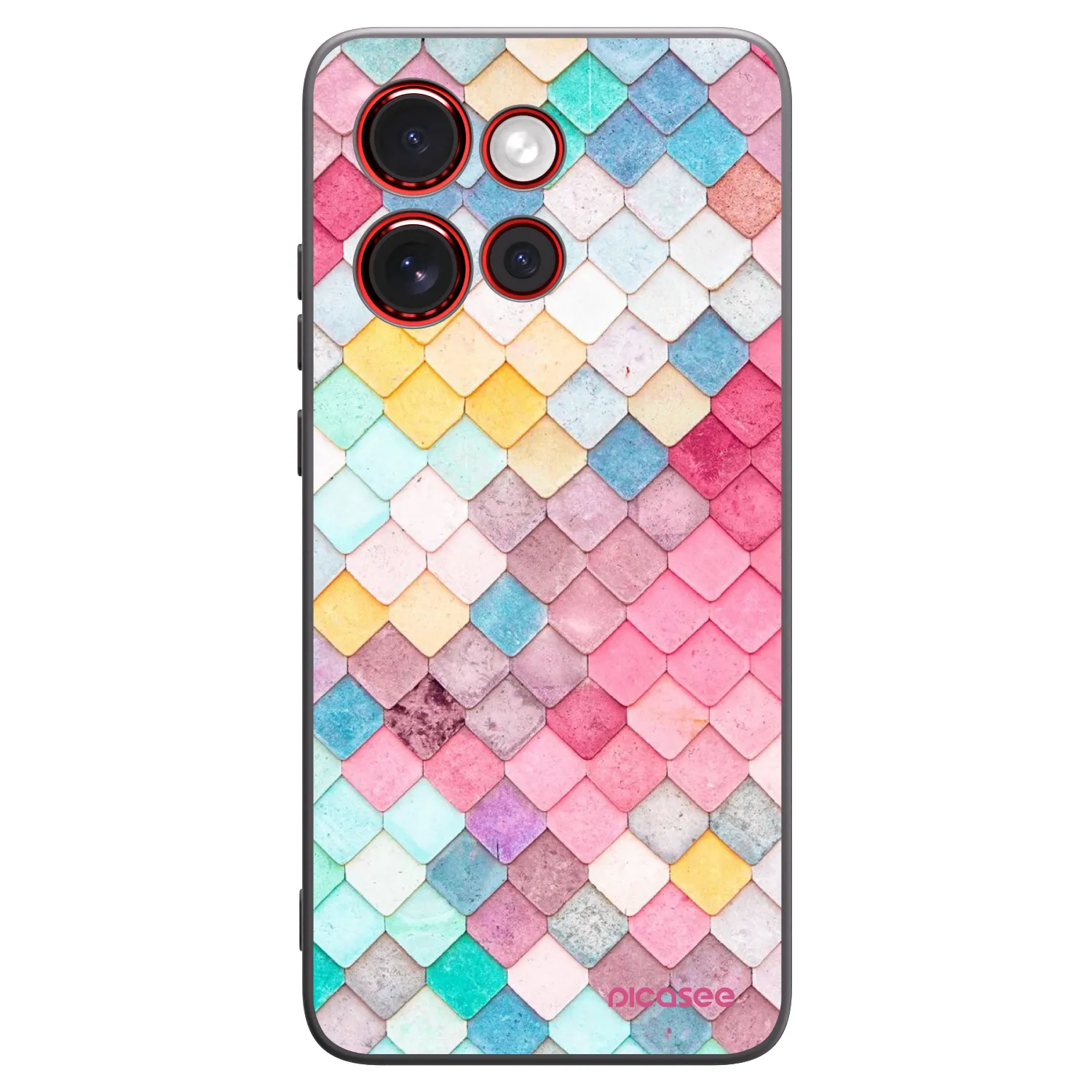 Picasee crna silikonska maskica za Motorola Edge 60 Neo 5G - Colorful roof