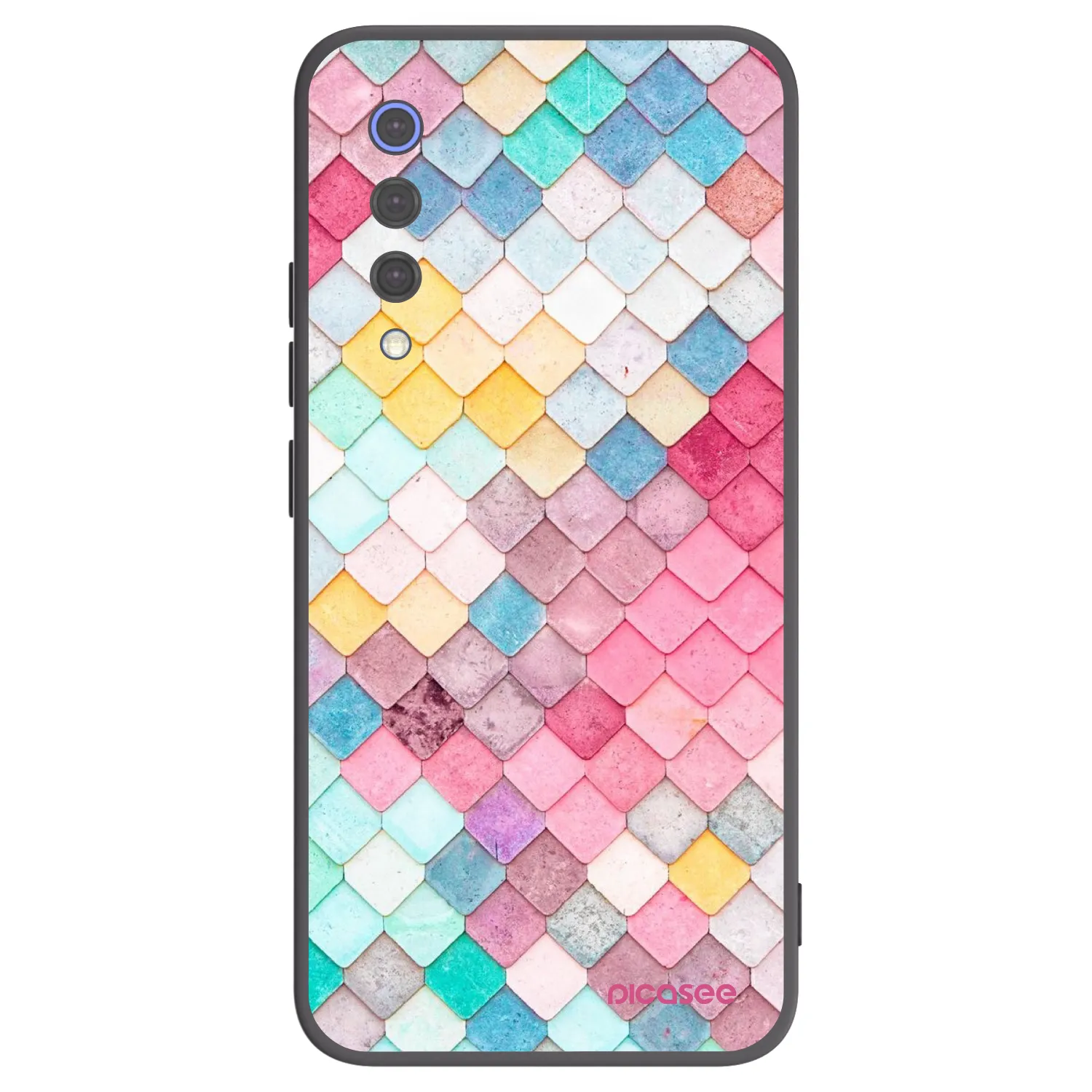 Picasee crna silikonska maskica za Xiaomi Mi 9 SE - Colorful roof