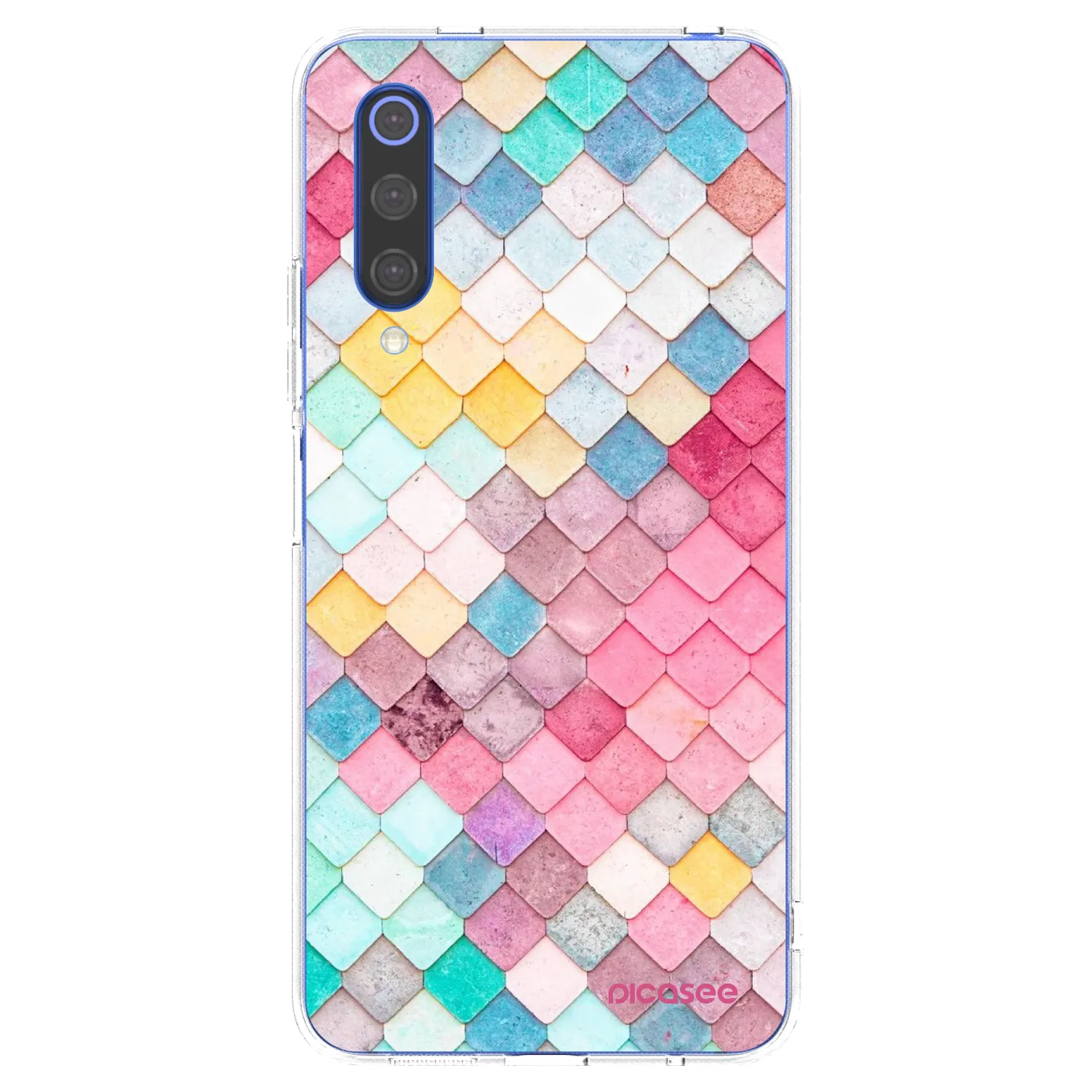 Picasee silikonska prozirna maskica za Xiaomi Mi 9 SE - Colorful roof