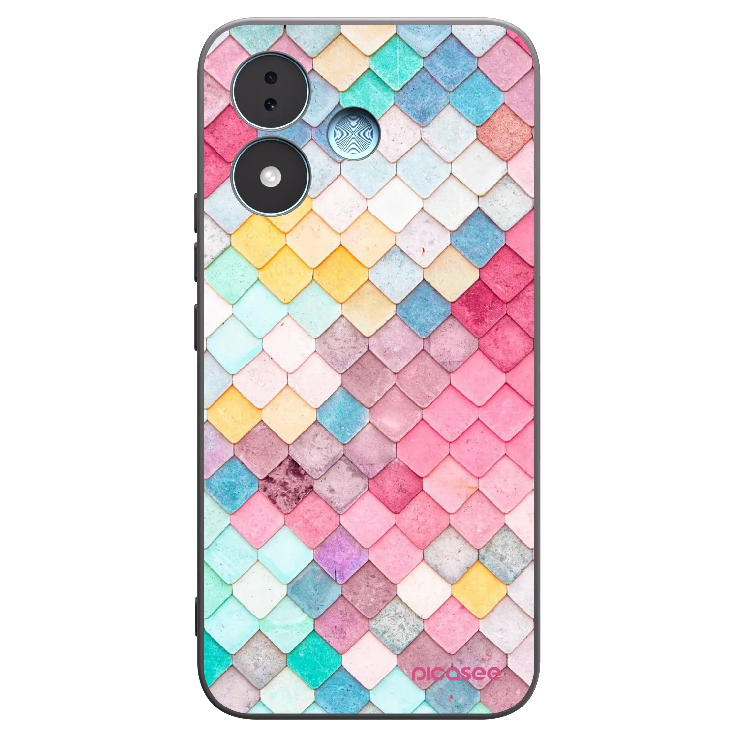 Picasee crna silikonska maskica za Xiaomi Redmi Note 17 5G - Colorful roof