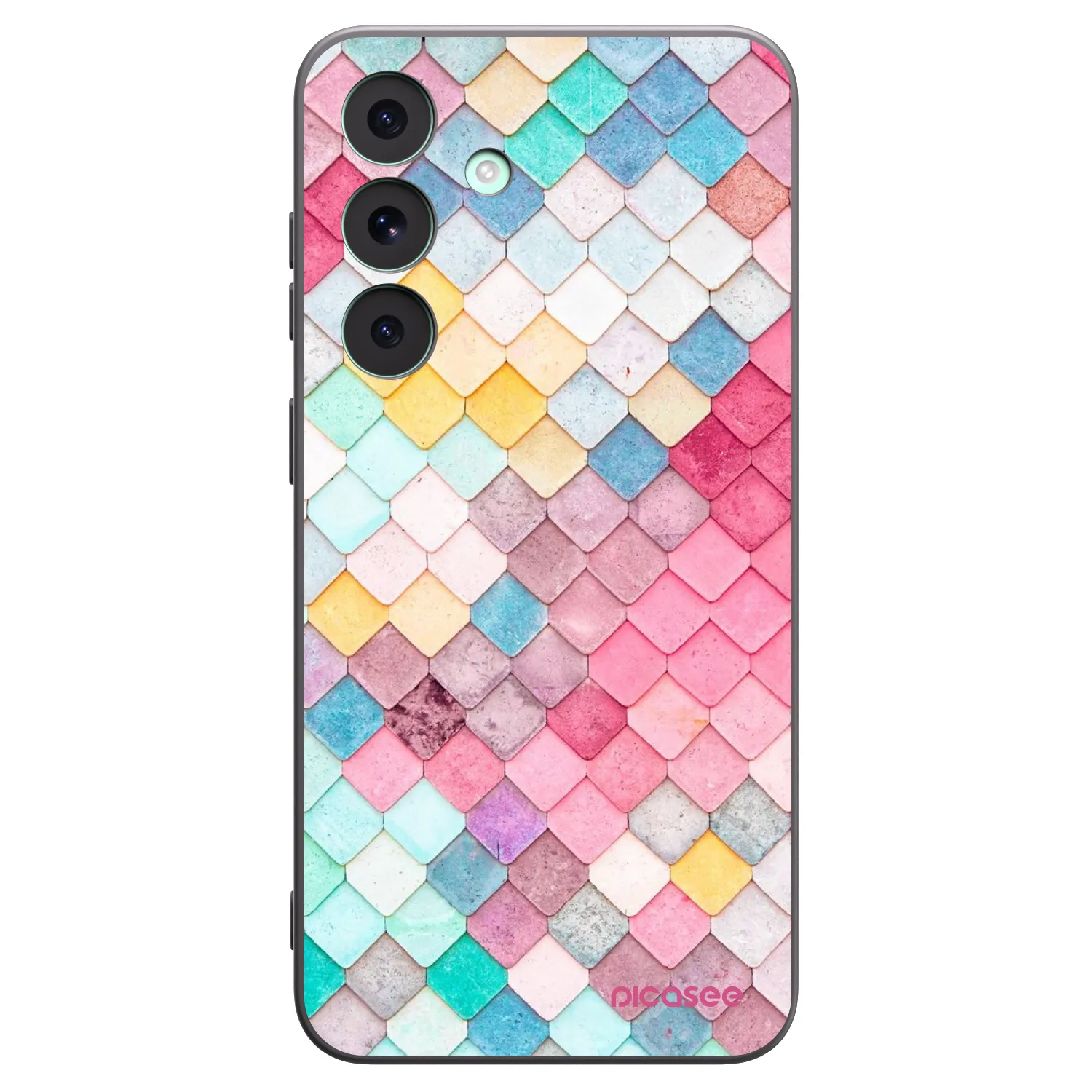 Picasee crna silikonska maskica za Samsung Galaxy S26 FE - Colorful roof