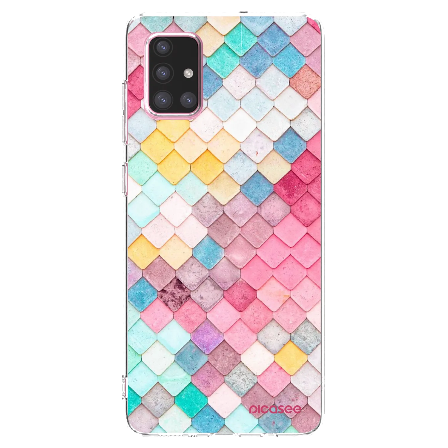 Picasee silikonska prozirna maskica za Samsung Galaxy A71 A715F - Colorful roof