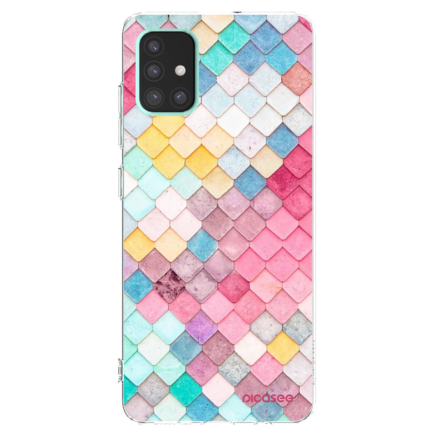 Picasee silikonska prozirna maskica za Samsung Galaxy A51 A515F - Colorful roof