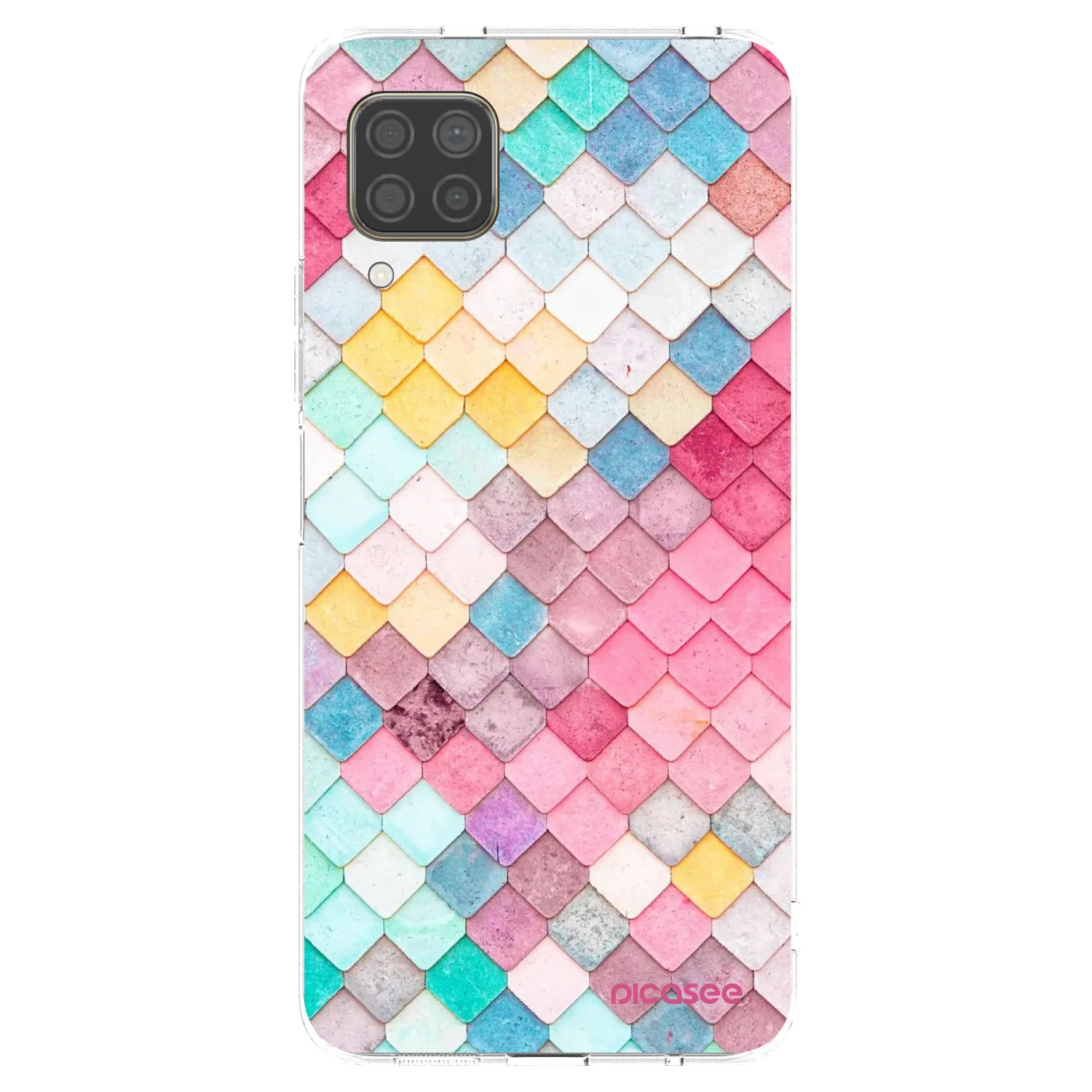 Picasee silikonska prozirna maskica za Huawei P40 Lite - Colorful roof