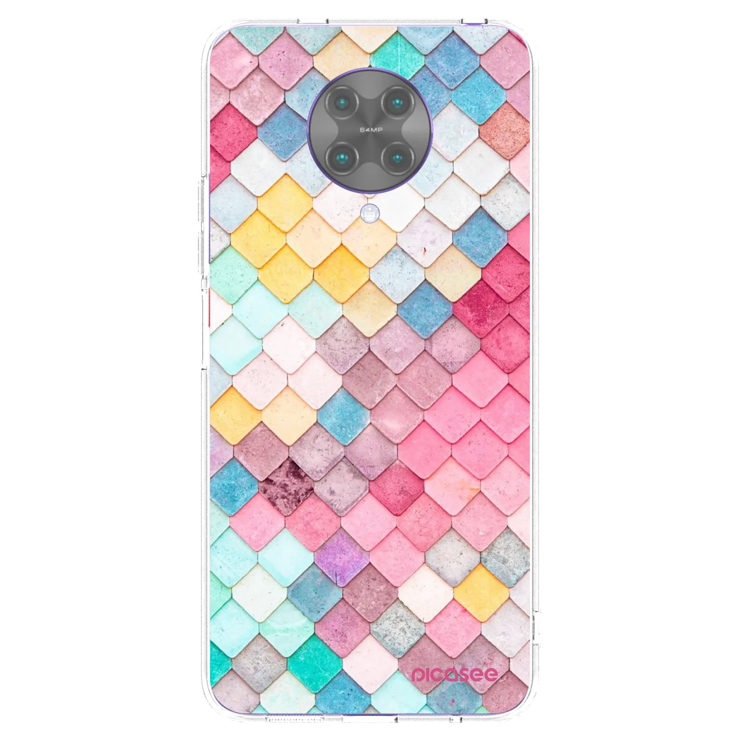 Picasee silikonska prozirna maskica za Xiaomi Poco F2 Pro - Colorful roof