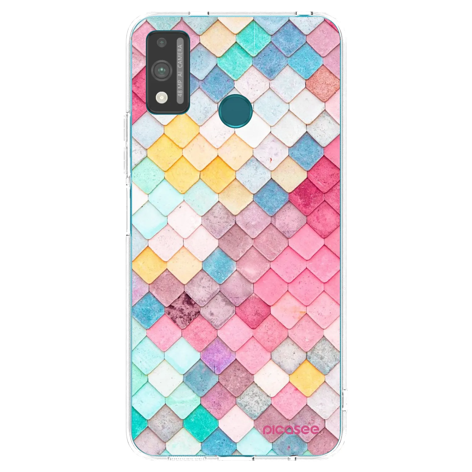 Picasee silikonska prozirna maskica za Honor 9X Lite - Colorful roof