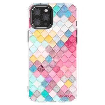Picasee silikonska prozirna maskica za Apple iPhone 12 Pro Max - Colorful roof