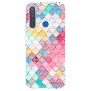 Picasee silikonska prozirna maskica za Realme 5 - Colorful roof