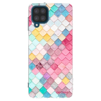 Picasee silikonska prozirna maskica za Samsung Galaxy A12 A125F - Colorful roof