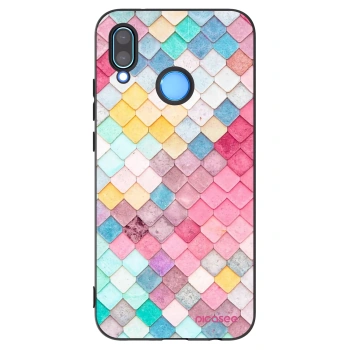 Picasee crna silikonska maskica za Huawei P20 Lite - Colorful roof