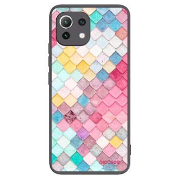 Picasee crna silikonska maskica za Xiaomi Mi 11 Lite - Colorful roof