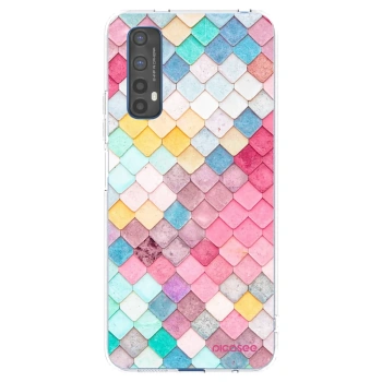 Picasee silikonska prozirna maskica za Realme 7 - Colorful roof