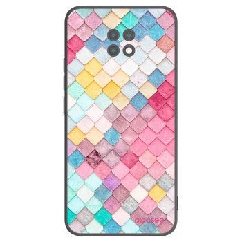 Picasee crna silikonska maskica za Xiaomi Redmi Note 9T - Colorful roof