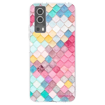 Picasee silikonska prozirna maskica za Vivo Y72 5G - Colorful roof