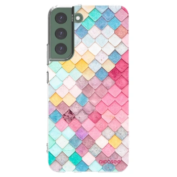 Picasee silikonska prozirna maskica za Samsung Galaxy S22+ 5G - Colorful roof