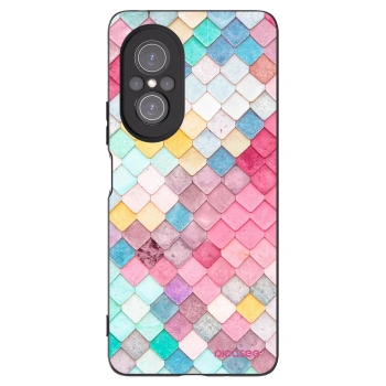 Picasee crna silikonska maskica za Huawei Nova 9 SE - Colorful roof