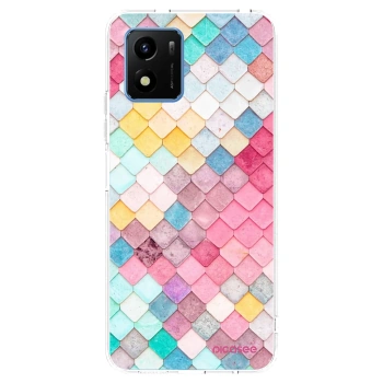 Picasee silikonska prozirna maskica za Vivo Y01 - Colorful roof