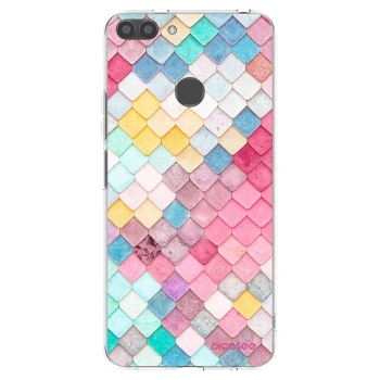 Picasee silikonska prozirna maskica za Huawei P Smart - Colorful roof