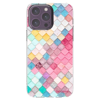 Picasee silikonska prozirna maskica za Apple iPhone 14 Pro Max - Colorful roof