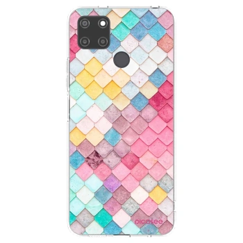 Picasee silikonska prozirna maskica za Realme C21Y - Colorful roof