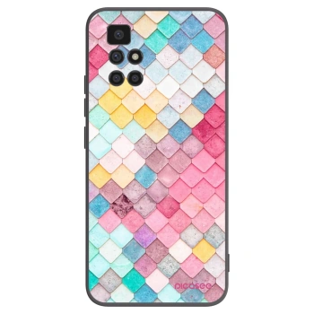Picasee crna silikonska maskica za Xiaomi Redmi 10 (2022) - Colorful roof