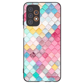 Picasee crna silikonska maskica za Samsung Galaxy A23 A236B 5G - Colorful roof