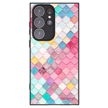 Picasee crna silikonska maskica za Samsung Galaxy S23 Ultra 5G - Colorful roof