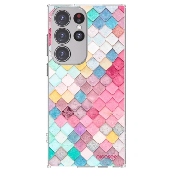 Picasee silikonska prozirna maskica za Samsung Galaxy S23 Ultra 5G - Colorful roof