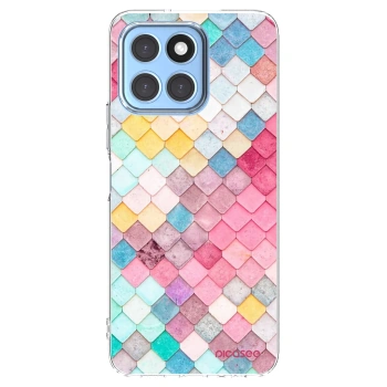 Picasee silikonska prozirna maskica za Honor X8 5G - Colorful roof