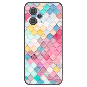 Picasee crna silikonska maskica za Xiaomi Poco X5 - Colorful roof