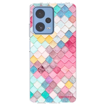 Picasee silikonska prozirna maskica za Xiaomi Redmi Note 12 Pro 5G - Colorful roof