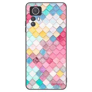 Picasee crna silikonska maskica za Xiaomi Redmi Note 12S - Colorful roof