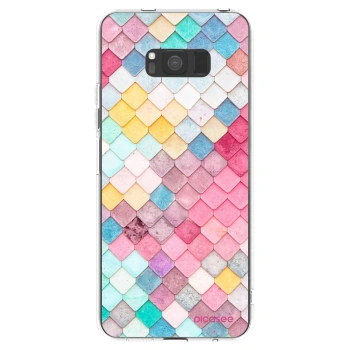 Picasee silikonska prozirna maskica za Samsung Galaxy S8 G950F - Colorful roof