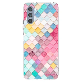 Picasee silikonska prozirna maskica za Motorola Moto G62 - Colorful roof
