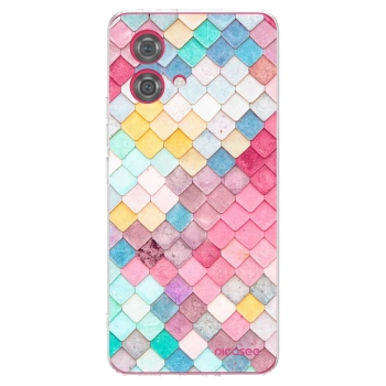 Picasee silikonska prozirna maskica za Motorola Moto G84 5G - Colorful roof