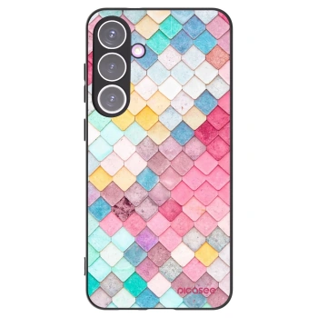 Picasee crna silikonska maskica za Samsung Galaxy S24+ S926B 5G - Colorful roof