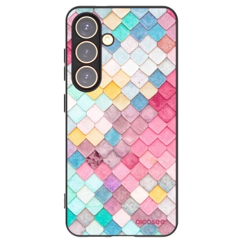 Picasee crna silikonska maskica za Samsung Galaxy S24 S921B 5G - Colorful roof