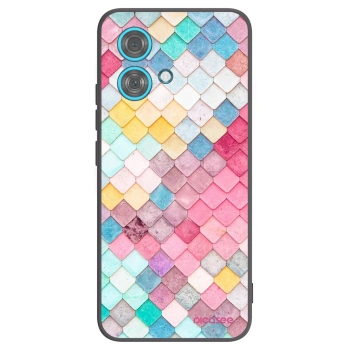 Picasee crna silikonska maskica za Motorola Edge 40 Neo - Colorful roof