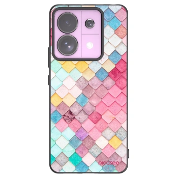 Picasee crna silikonska maskica za Xiaomi Redmi Note 13 Pro 5G - Colorful roof