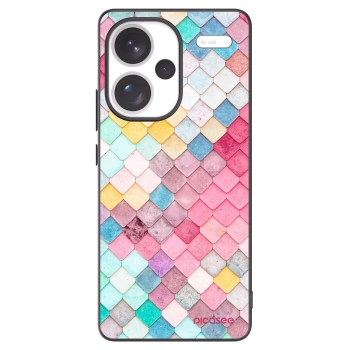 Picasee crna silikonska maskica za Xiaomi Redmi Note 13 Pro+ 5G - Colorful roof