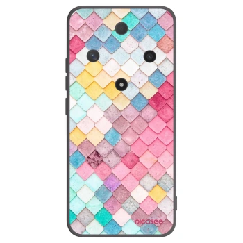 Picasee crna silikonska maskica za Honor Magic6 Lite 5G - Colorful roof