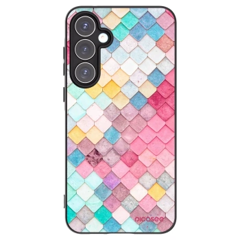Picasee crna silikonska maskica za Samsung Galaxy A55 5G A556B - Colorful roof