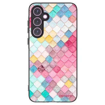 Picasee crna silikonska maskica za Samsung Galaxy A35 5G A356B - Colorful roof