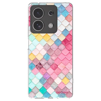 Picasee silikonska prozirna maskica za Xiaomi Redmi Note 13 4G - Colorful roof