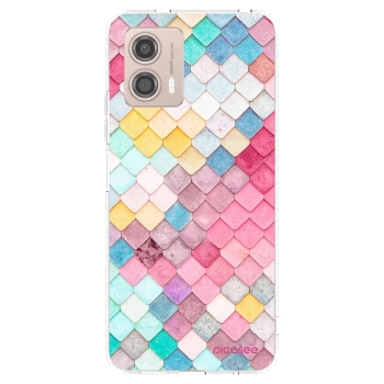 Picasee silikonska prozirna maskica za Motorola Moto G53 5G - Colorful roof