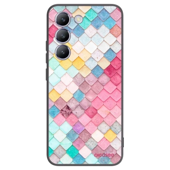 Picasee crna silikonska maskica za Vivo V40 SE 5G - Colorful roof