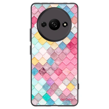 Picasee crna silikonska maskica za Xiaomi Redmi A3 - Colorful roof